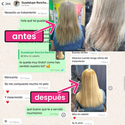 kit pocion para cabellos dañados